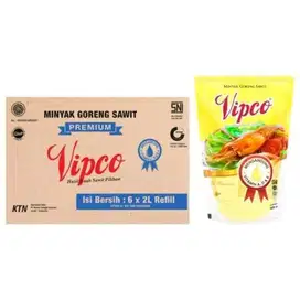 MINYAK GORENG VIPCO 2 L, CTN (6 x 1CTN)