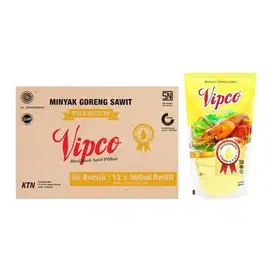 MINYAK GORENG VIPCO 900 ML, CTN (12 x 1CTN)
