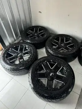 BAN + VELG R20 HSR OVERLAND PCD 6x139,7 BEKAS FORTUNER/PAJERO