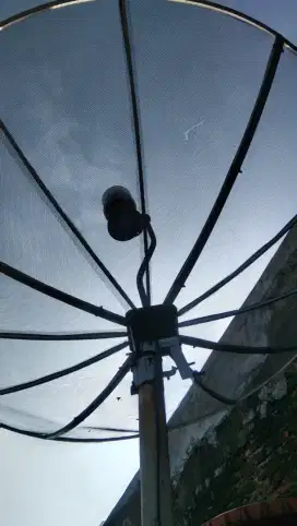 Antena parabola jaring 2lnb + receiver matrix