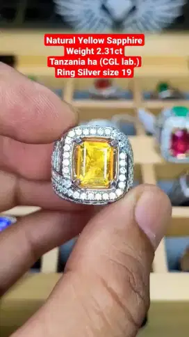 Cincin Permata Yellow Sapphire