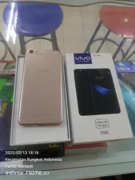 Vivo Y66 4/64gb bekas fullset normal bisa TT