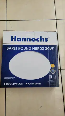 Hannochs Lampu Downlight LED Baret Round HBR03 30 Watt Cahaya Putih