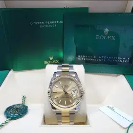 Rolex Datejust Gold dial gold chain 2019