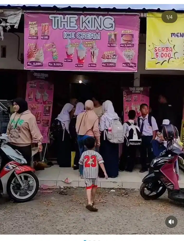 Takeover usaha soft ice cream di palembang plaju