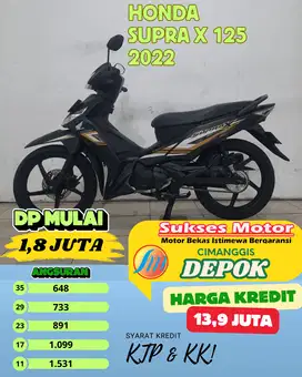 HONDA SUPRA X 125 TAHUN 2022 TUKER TAMBAH DAN KARTU KREDIT BISA JUGA