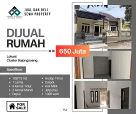 Rumah dijual di Bojongsari bojongsoang full renof siap huni