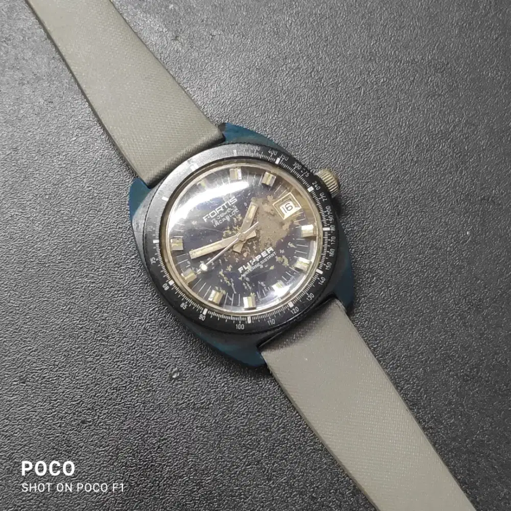 FORTIS FLIPPER OLYMPIC EDITION 17J RARE