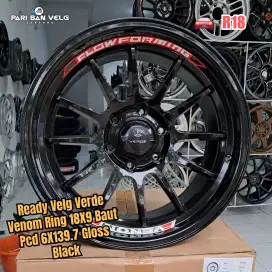 Ready Velg Venom Flow forming 18x9 Hole Pcd Baut 6X139.7 ET5