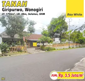 Dijual Tanah Giripurwo, Wonogiri