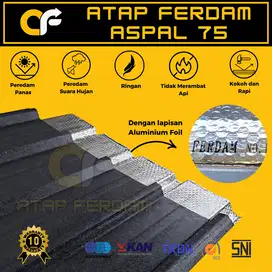 Atap Metal Baja Ringan Spandek Kanopi Peredam Panas Aluminium Foil