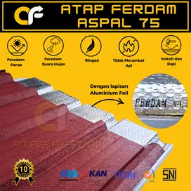 Atap Metal Baja Ringan Spandek Kanopi Peredam Panas Aluminium Foil