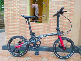 sepeda lipat element Troy x9 frame chromoly rem.hidrolik tektro