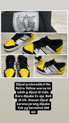 AJ 1 Nu Retro Yellow