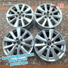 Ready Velg ORI / OEM MAZDA KA036 Ring 17x7 pcd 5x114 4pcs
