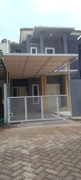 Canopy alderon satu lapis + perovilan + talang air