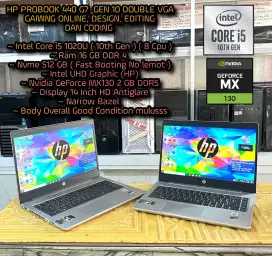 LAPTOP HP INTEL CORE i5 GEN 10TH DUAL VGA