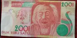 Uang test note Affandi