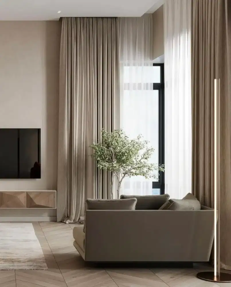 Pasang gordyn gorden murah vertikal roll blind jasa wallpaper dinding