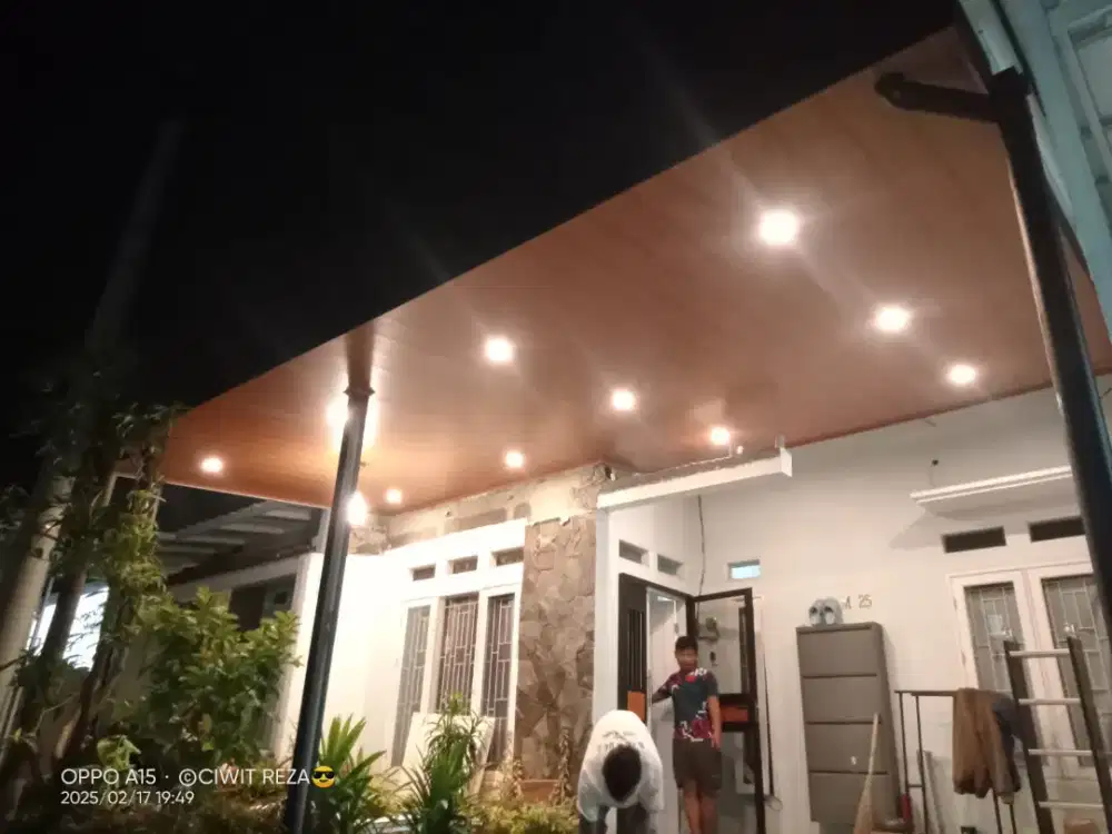 Kanopi alderon singel 1.2m+ plpon PVC alinterpasang