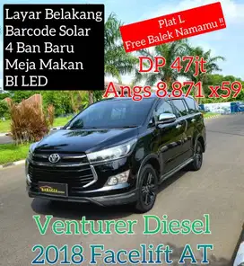 Innova Venturer 2018 Diesel Matic AT Solar Hitam Black pmk 2019 V G
