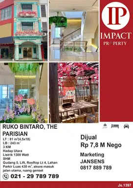 RUKO BINTARO, THE PARISIAN