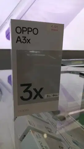 Oppo a3x 4+4/128 Gress segel box bisa cod promo harga paling murah