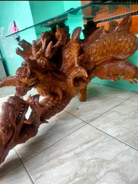 MEJA UKIRAN GALIH AKAR JATI ASLI UKIRAN JEPARA