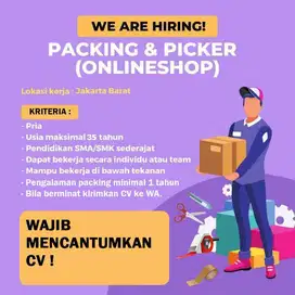 LOWONGAN PACKING TOKO ONLINE SHOP OLSHOP