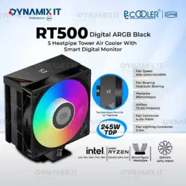 HSF PC COOLER RT500 RGB DIGITAL SEPERTI BARU GARANSI PANJANG