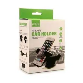 ROBOT RT-CH03 360° Rotatable Car Stent HOLDER HP mobil, Garansi