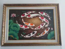 Lukisan canvas 5 dimens