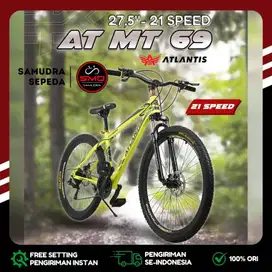 Sepeda Gunung MTB 27.5 Atlantis 69CR 69 CR Steel 7Sp Murah BDG