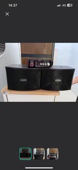 Satu set speaker amplifer + 1 set mic ( 2pcs)