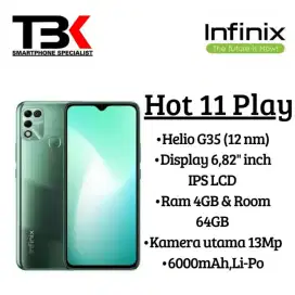 Infinix Hot 11 play 4 / 64GB Ori Second