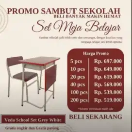 Promo Meja Belajar Set Sekolah