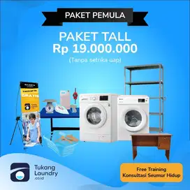 Paket Usaha Laundry Paket TALL siap Profit 19 Juta-an Khusus Pemula