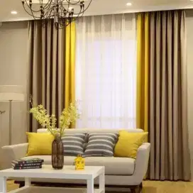 Pasang gordyn gorden murah vertikal roll blind jasa wallpaper dinding