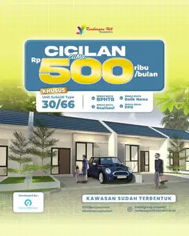 Promo Angsuran 500rb/bulan