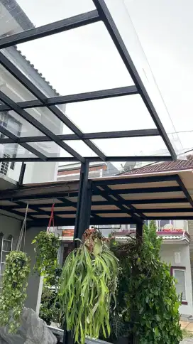 Kanopi solar plate 1,2mm terpasang