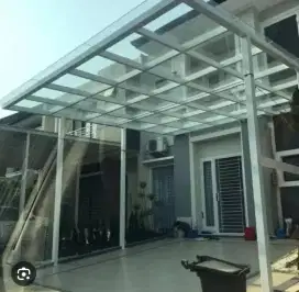 Kanopi solar plate 1,2mm terpasang