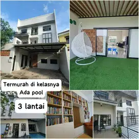 Jual Rumah Rasa Villa ada kolam renang di Citragran baru Renovasi