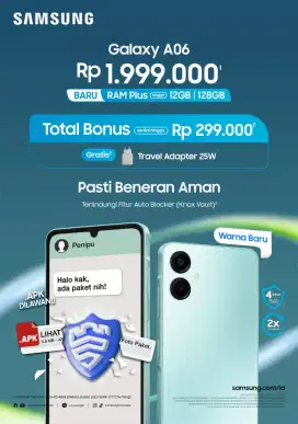 Samsung A06 New 6+6/128 GB