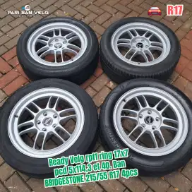 Ready 1SET Velg rpf1 ring 17x7 pcd 5x114,3 et 40. Ban BRIDGESTONE