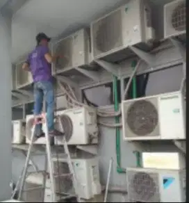 Jasa bongkar pasang AC kulkas mesin cuci pompa air