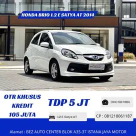 Km 58rb Honda Brio 1.2 E Satya AT 2014 Putih