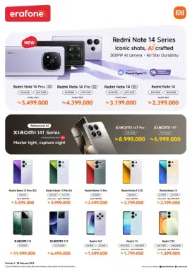 New Produk Redmi Note 14 8/256
