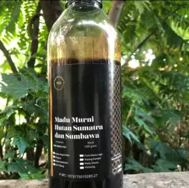 MADU HITAM ASLI SUMBAWA - KEMASAN BOTOL 1 KILOGRAM