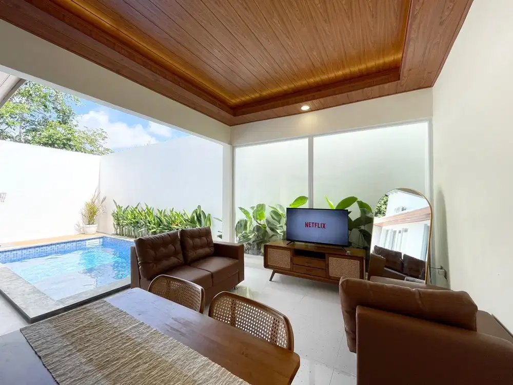 VILLA TAHUNAN 2 KAMAR YEARLY 2 BEDROOM PRIVATE POOL