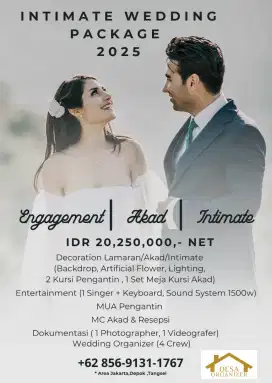 Paket pernikahan Intimate